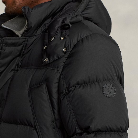 POLO RALPH LAUREN Men's Hooded Water Repellent Long Down Jacket Coat M, XL, XXL - Picture 4 of 11